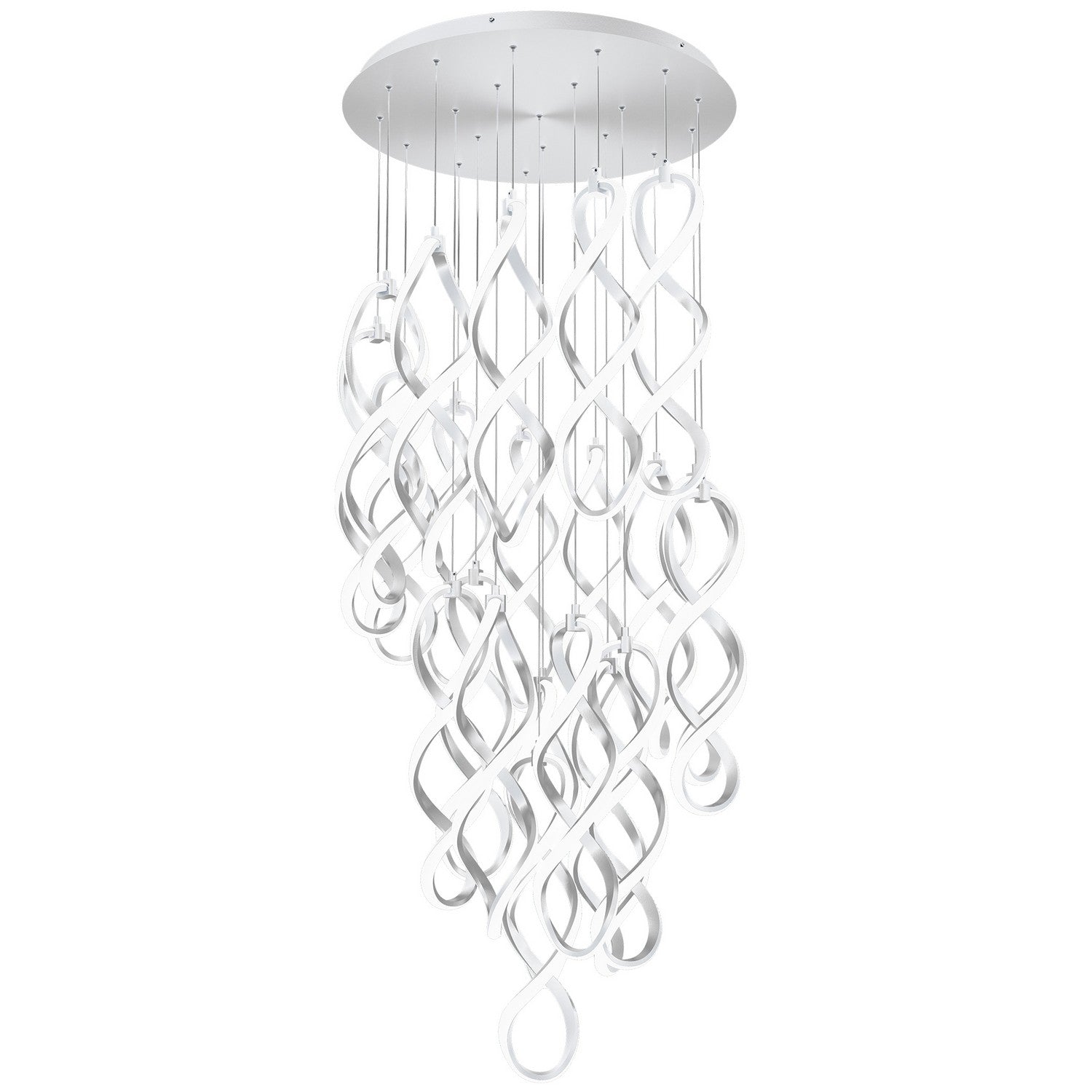 W.A.C. Lighting - PD-47821R-CH - LED Chandelier - Interlace - Chrome