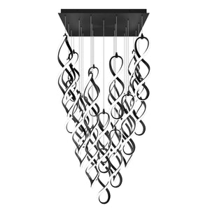 W.A.C. Lighting - PD-47825S-BK - LED Chandelier - Interlace - Black