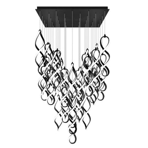 W.A.C. Lighting - PD-47841S-BK - LED Chandelier - Interlace - Black