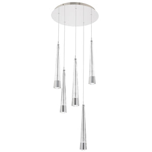 W.A.C. Lighting - PD-59405R-CH - LED Chandelier - Quill - Chrome