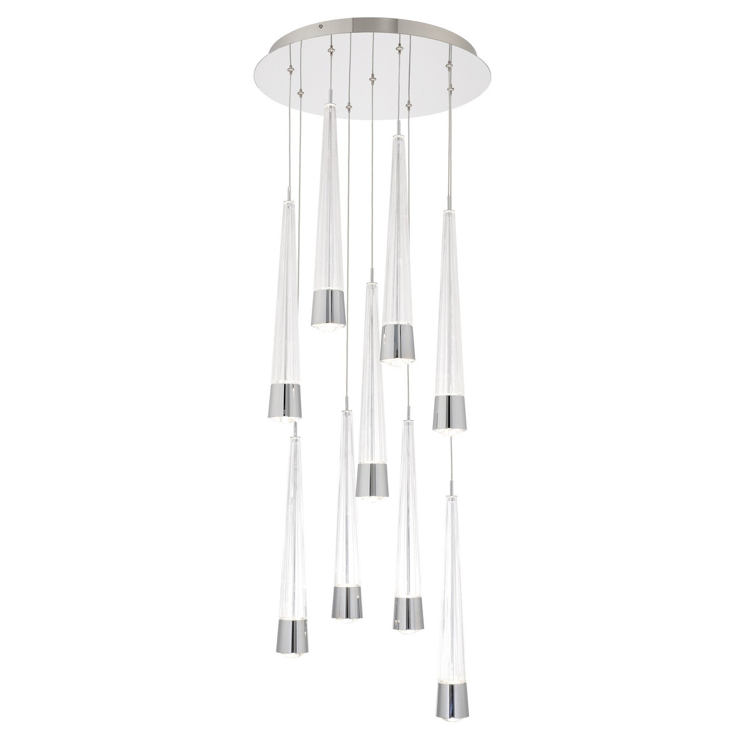 W.A.C. Lighting - PD-59409R-CH - LED Chandelier - Quill - Chrome