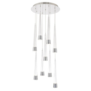 W.A.C. Lighting - PD-59409R-CH - LED Chandelier - Quill - Chrome