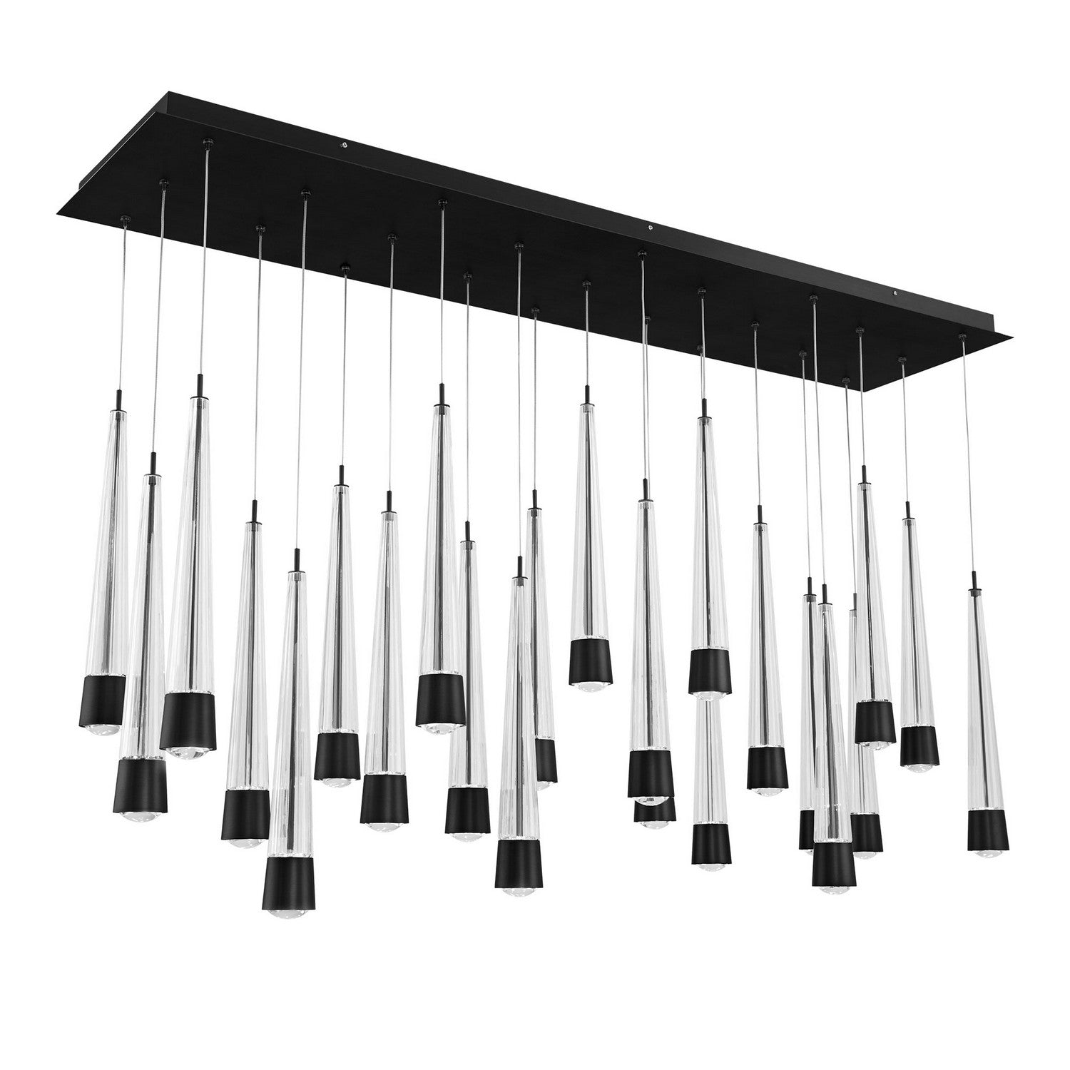 W.A.C. Lighting - PD-59423L-BK - LED Chandelier - Quill - Black