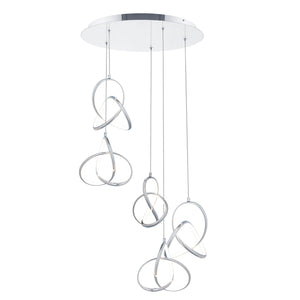 W.A.C. Lighting - PD-84905R-CH - LED Chandelier - Vornado - Chrome