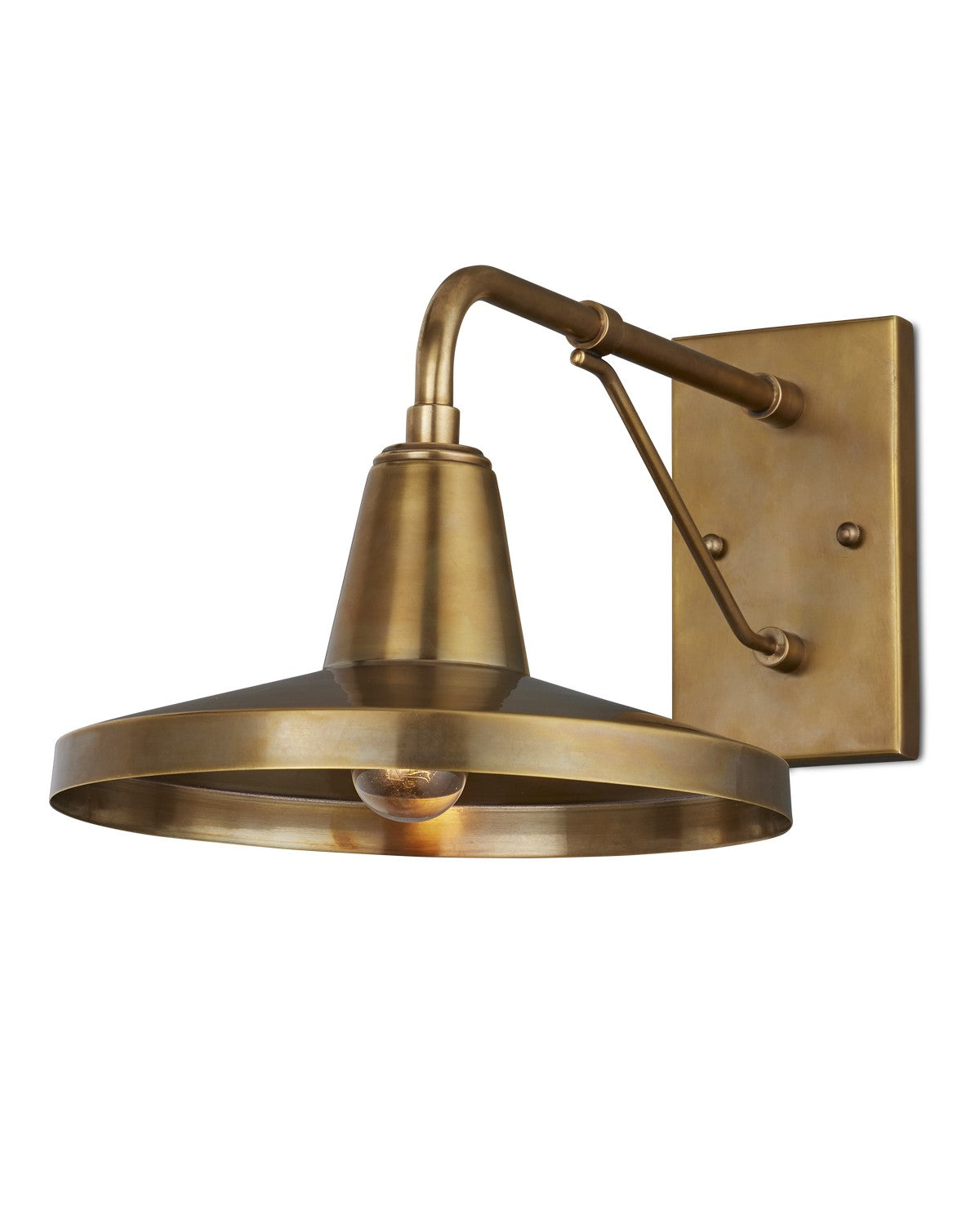 Currey and Company - 5500-0055 - One Light Outdoor Wall Sconce - Mariner - Antique Brass