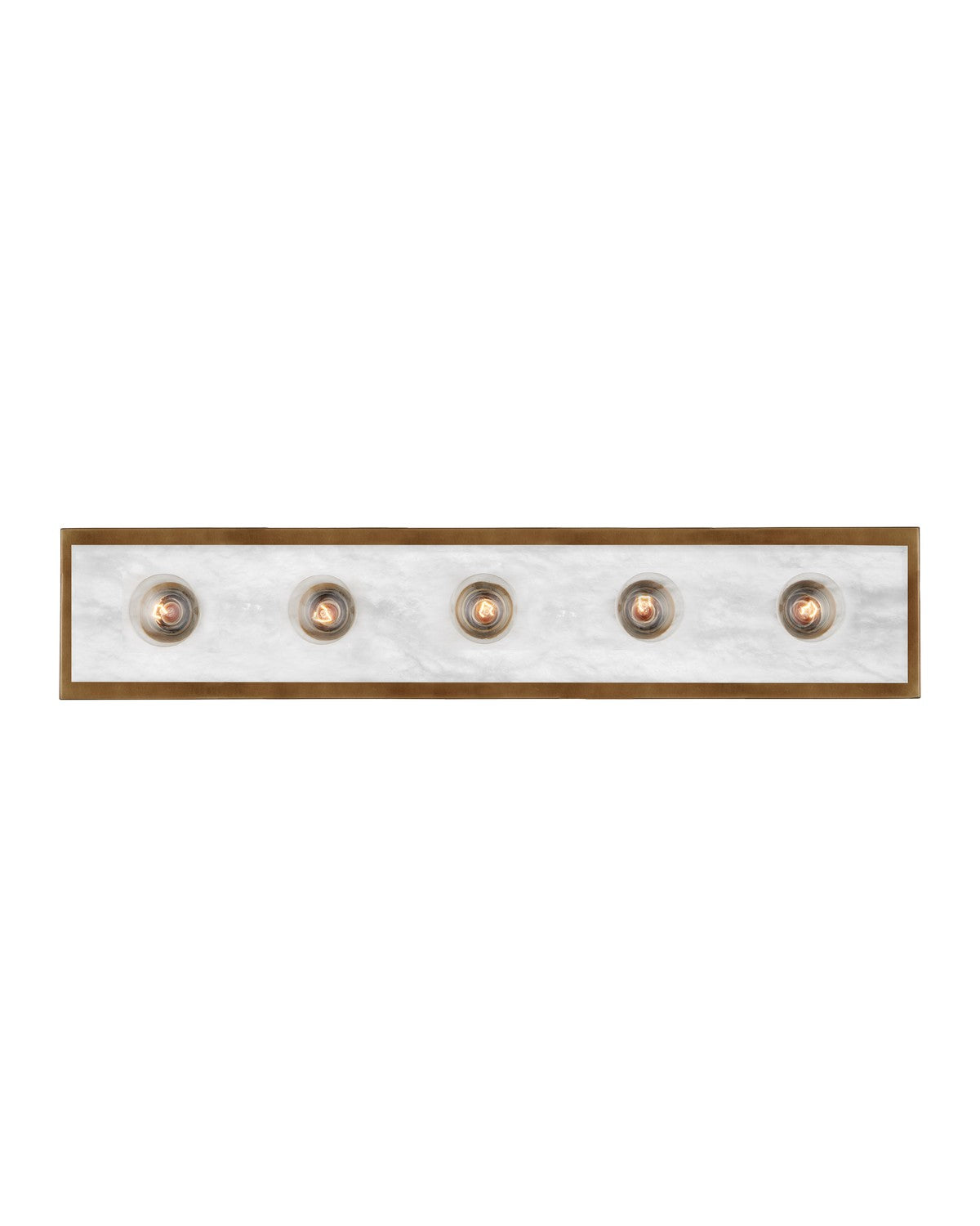 Currey and Company - 5800-0055 - Five Light Wall Sconce - Berdine - Natural / Antique Brass