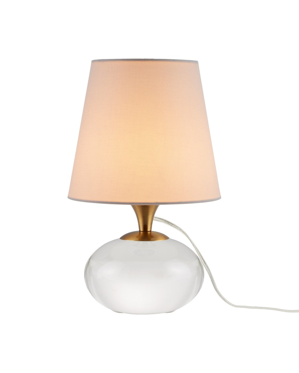 Currey and Company - 6000-0970 - One Light Table Lamp - Diantha - Clear / Antique Brass