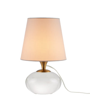 Currey and Company - 6000-0970 - One Light Table Lamp - Diantha - Clear / Antique Brass