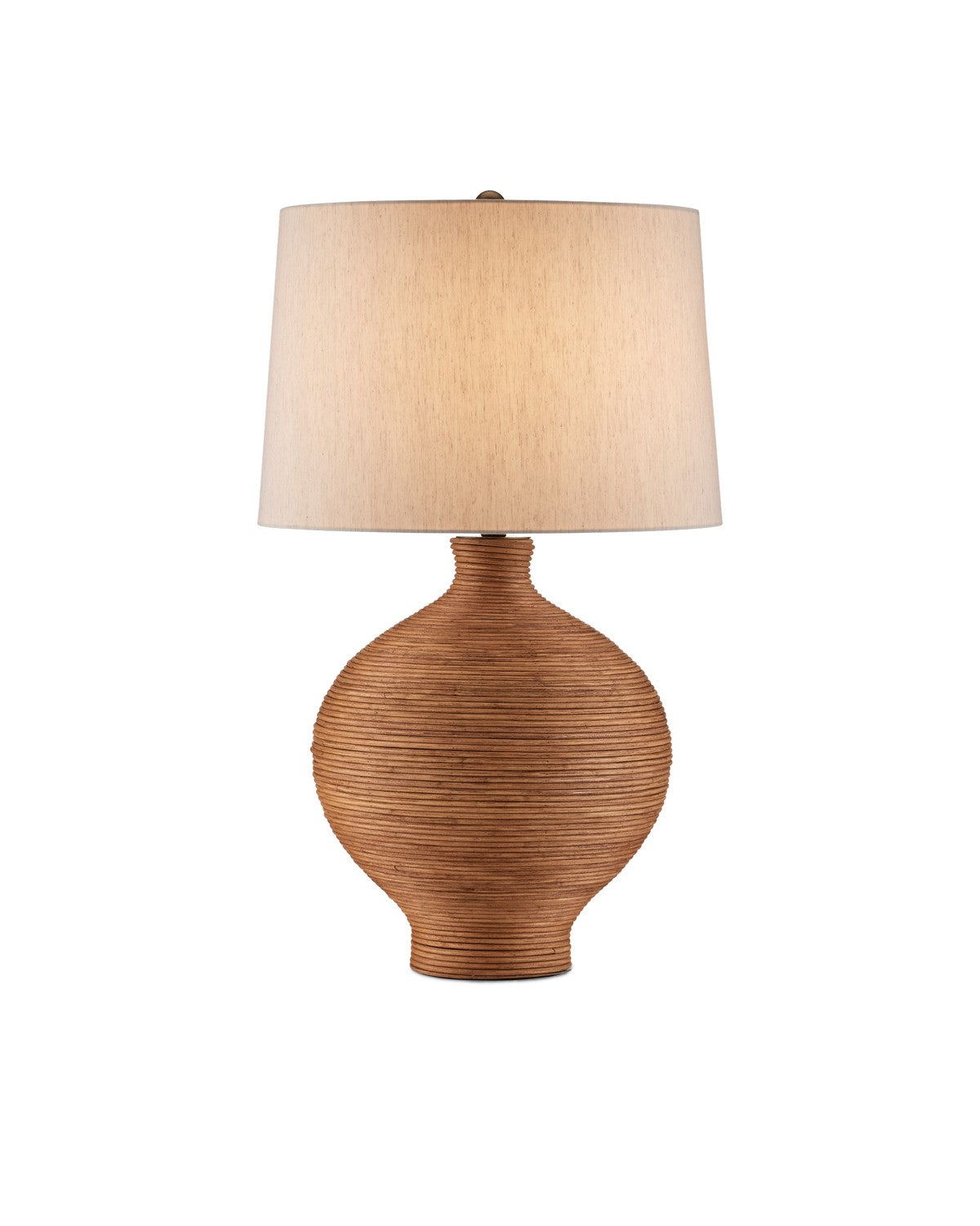 Currey and Company - 6000-0980 - One Light Table Lamp - Susel - Natural / Antique Brass