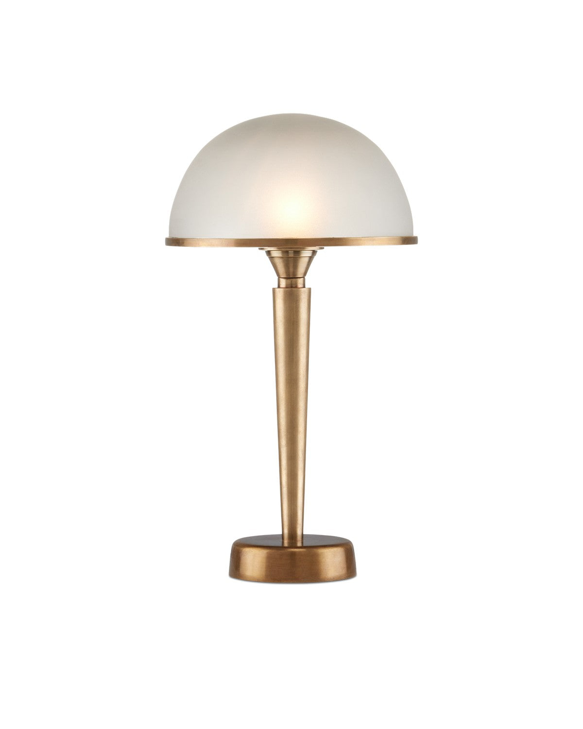 Currey and Company - 6000-0986 - LED Table Lamp - Gatsby - Antique Brass / Frosted