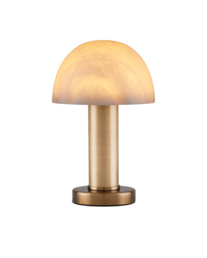 Currey and Company - 6000-0989 - One Light Table Lamp - La Gravite - Natural / Brass