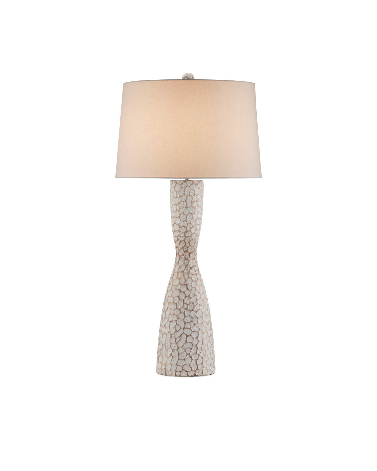 Currey and Company - 6000-0990 - One Light Table Lamp - Edwell - Whitewash