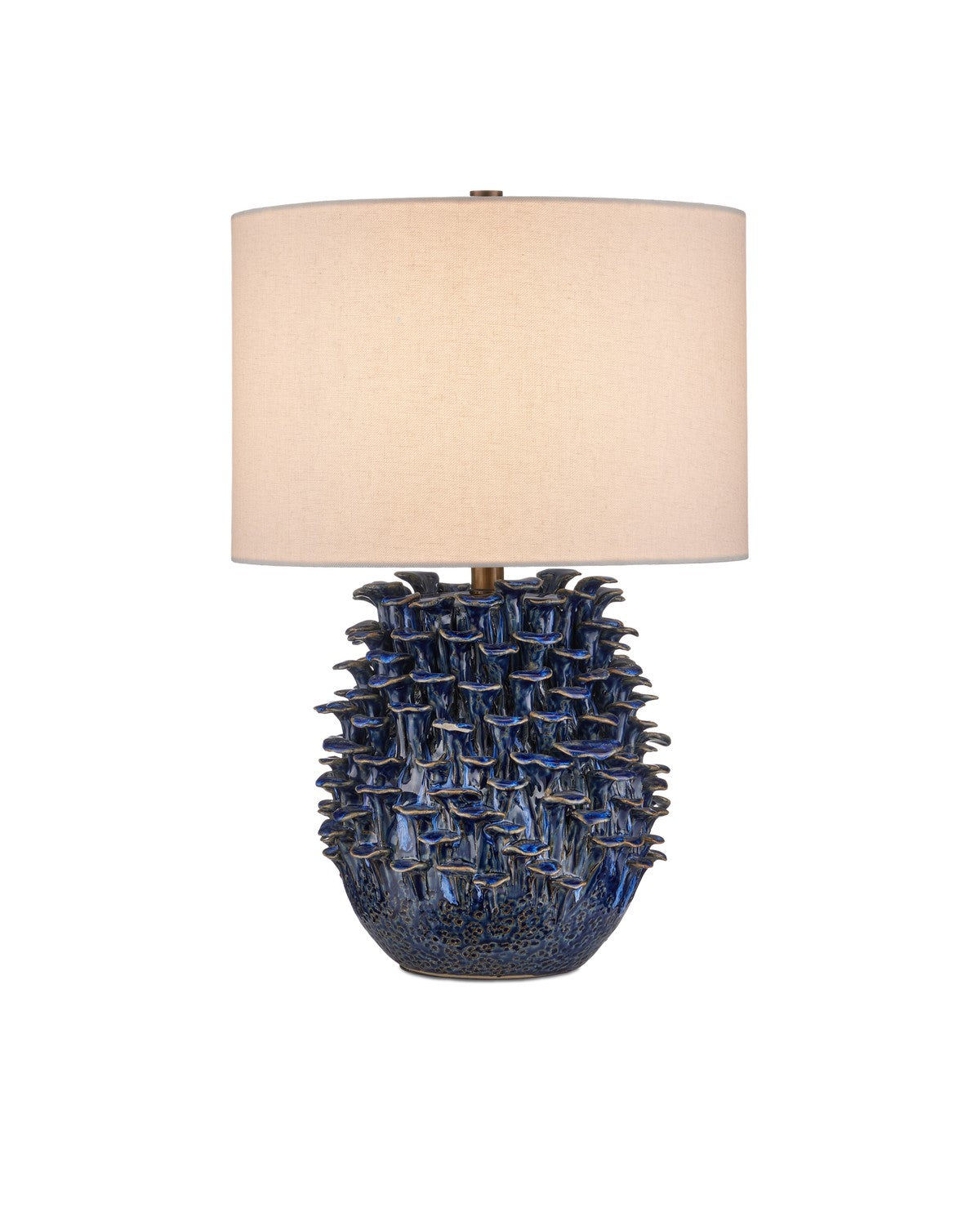 Currey and Company - 6000-0992 - One Light Table Lamp - Maitake - Dark Blue Reactive