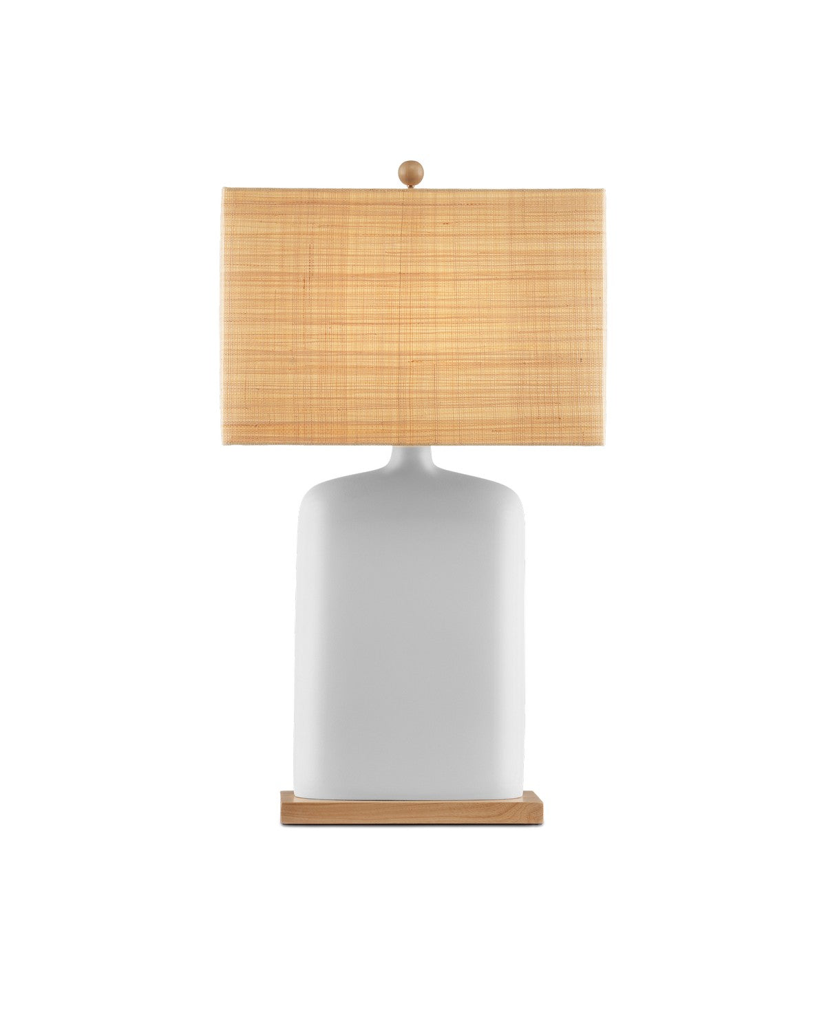 Currey and Company - 6000-0998 - One Light Table Lamp - Musing - White / Natural