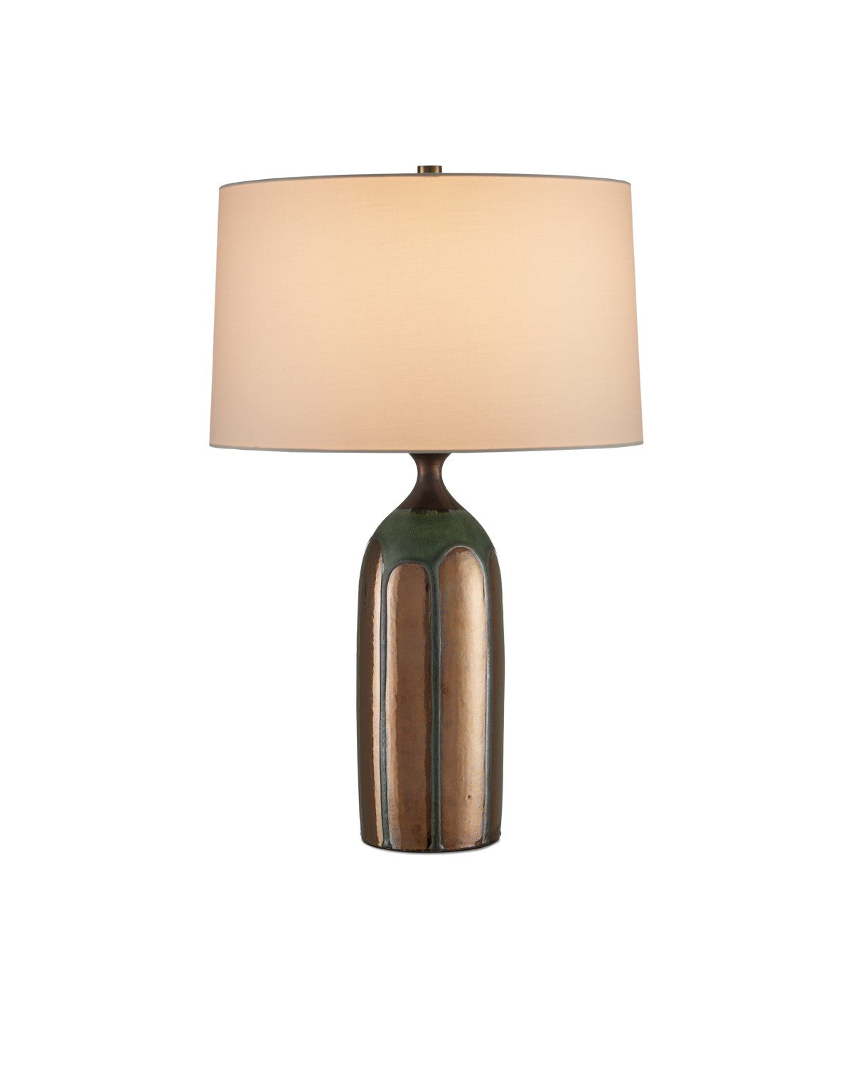 Currey and Company - 6000-1000 - One Light Table Lamp - Cuprum - Dark Green / Copper