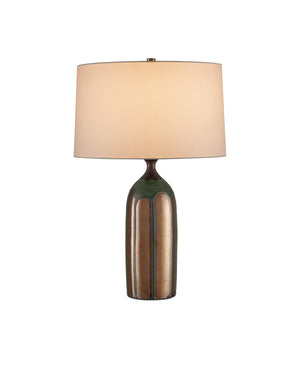 Currey and Company - 6000-1000 - One Light Table Lamp - Cuprum - Dark Green / Copper