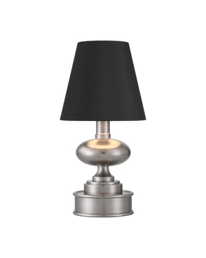 Currey and Company - 6700-0002 - One Light Table Lamp - Galavant - Brushed Nickel