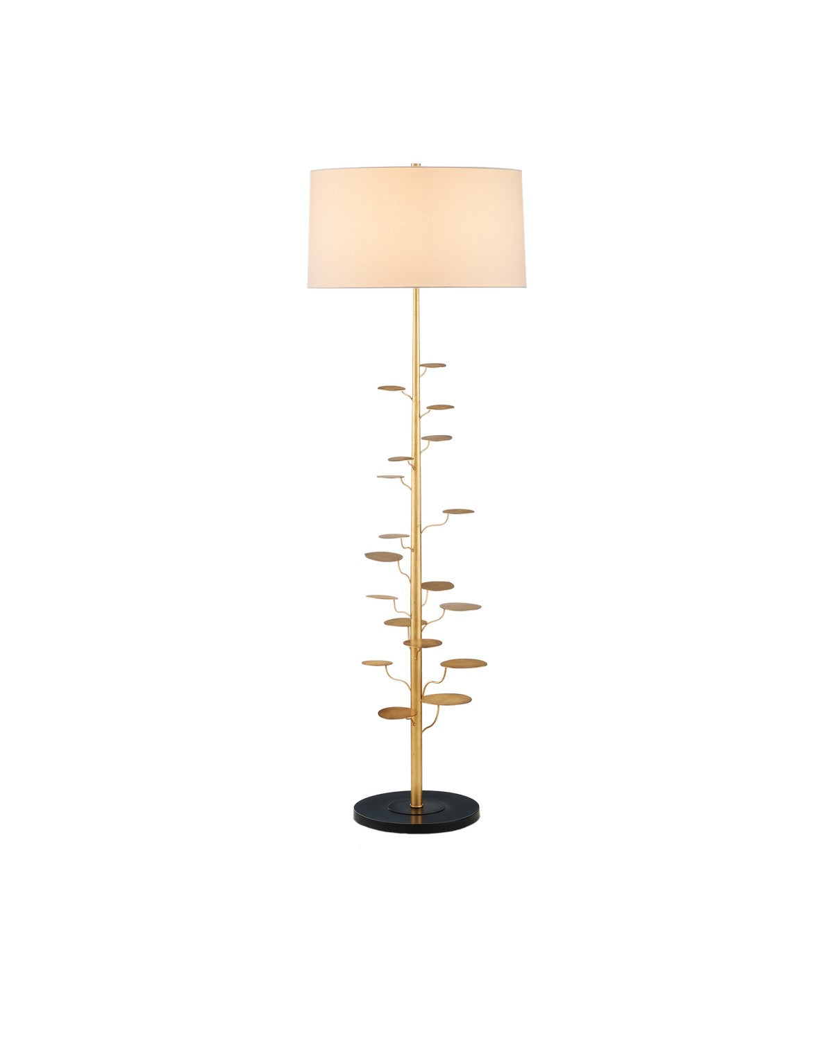 Currey and Company - 8000-0161 - One Light Floor Lamp - Vittoria - Antique Gold Leaf