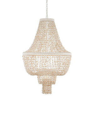 Currey and Company - 9000-1242 - LED Chandelier - Cybele - Natural / Pearlized White / White