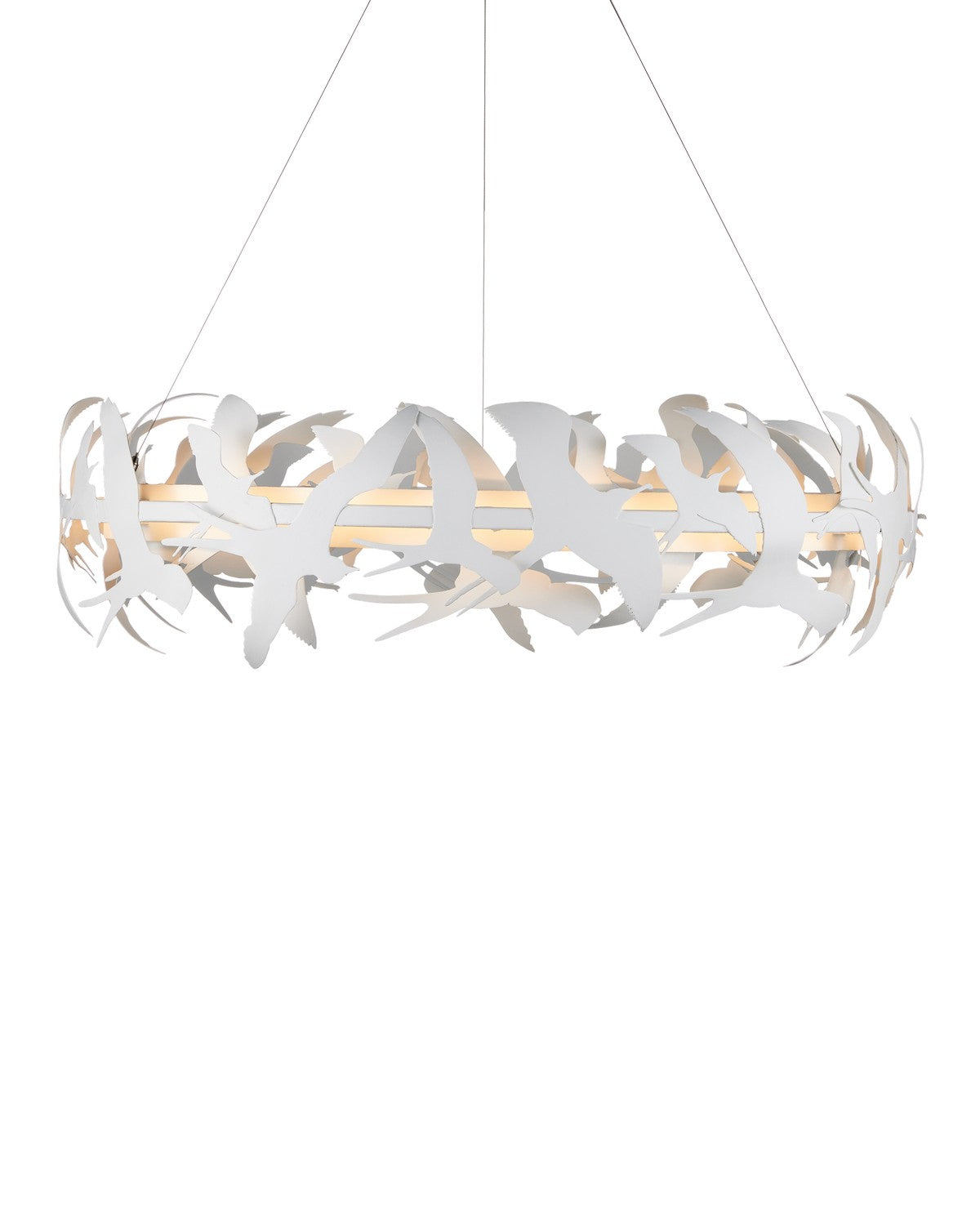 Currey and Company - 9000-1262 - LED Chandelier - Tijereta - Gesso White