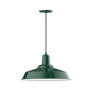 Montclair Light Works - PEB186-42-C02-W20 - One Light Pendant - Warehouse - Forest Green