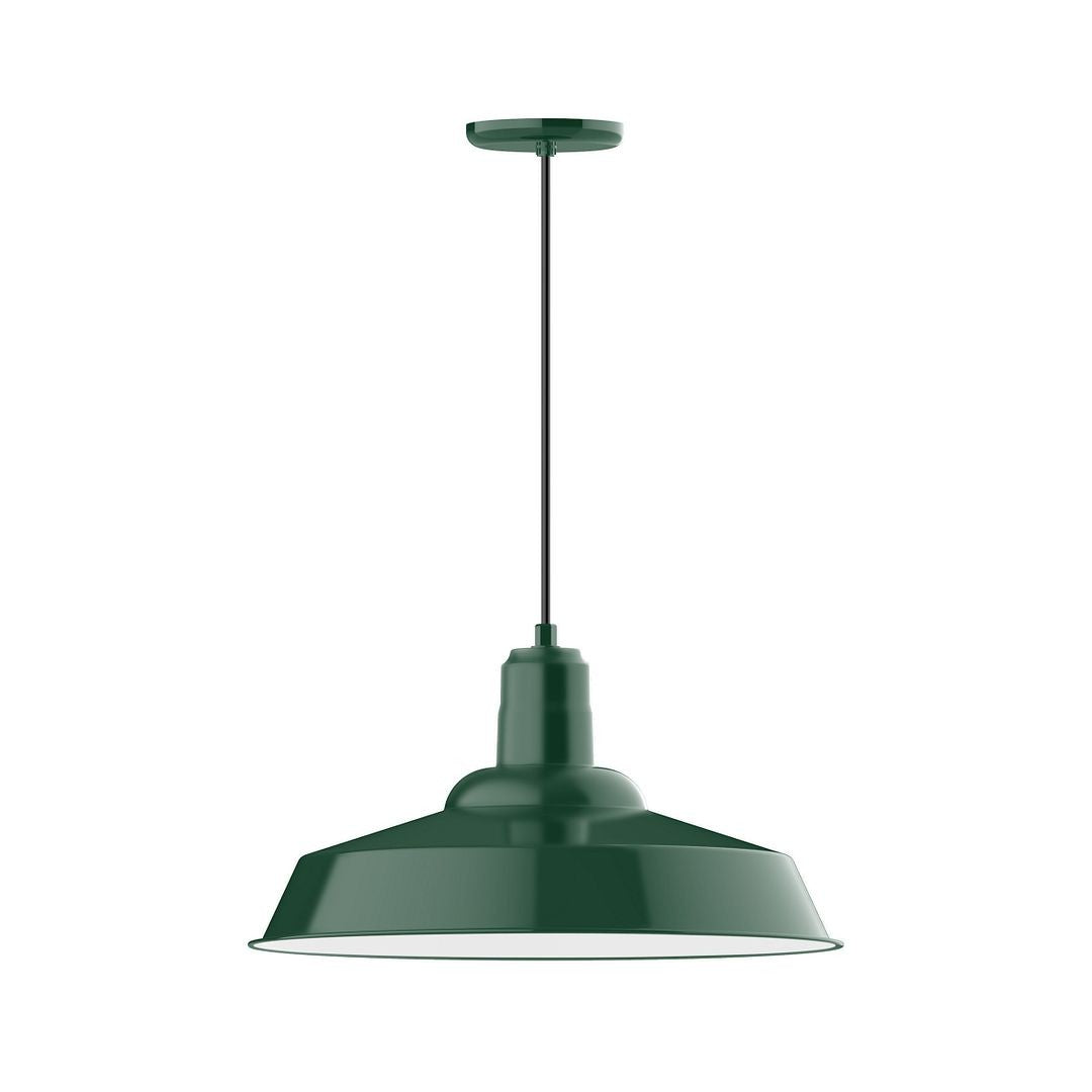 Montclair Light Works - PEB186-42-C04-L14 - LED Pendant - Warehouse - Forest Green