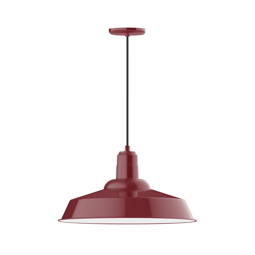 Montclair Light Works - PEB186-55-C26-G06 - One Light Pendant - Warehouse - Barn Red