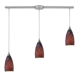 ELK Home - 20002/3L-BA - Three Light Pendant - Abstractions - Brown