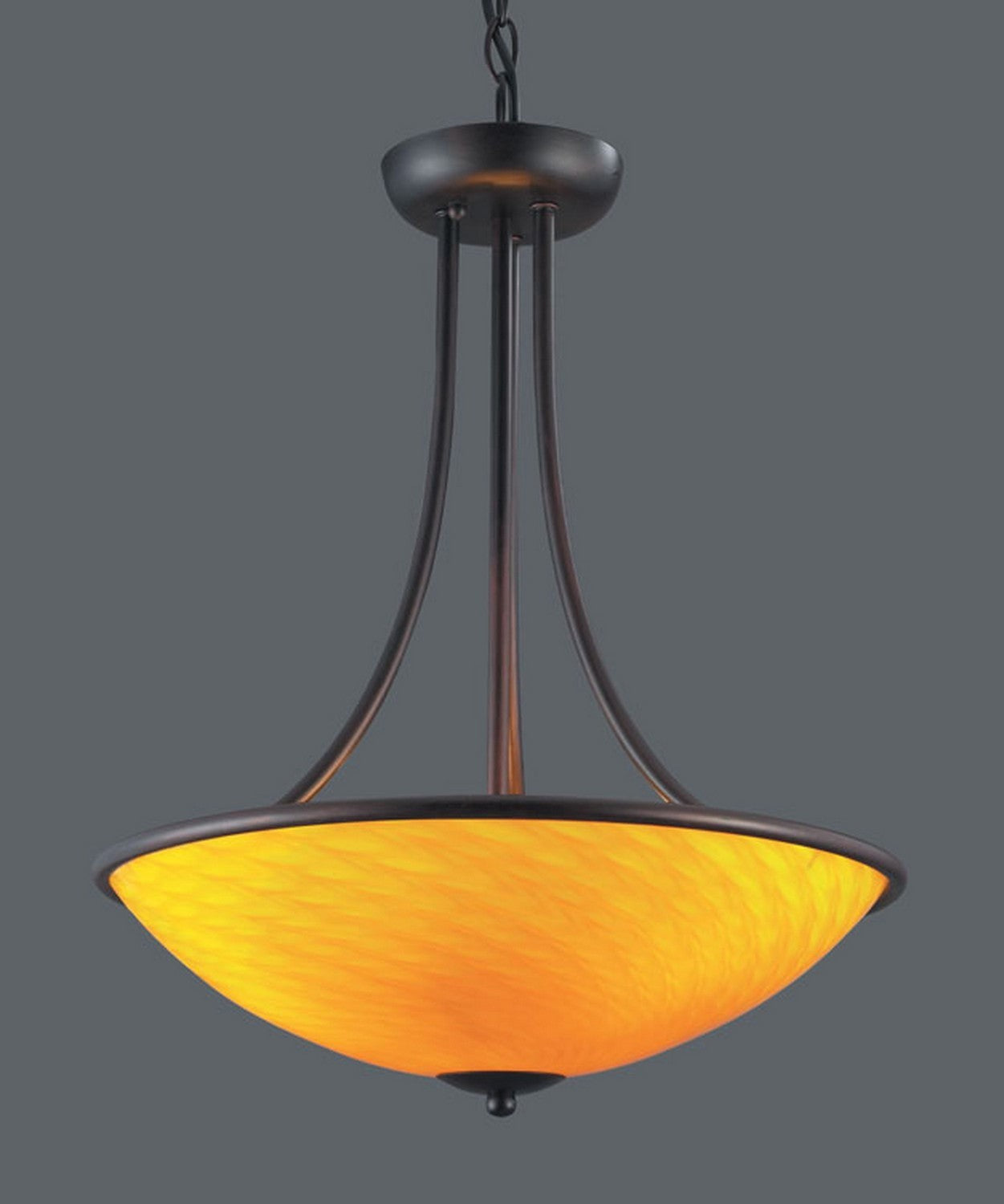 ELK Home - 418-3CN-DR - Three Light Pendant - Arco Baleno - Dark Rust