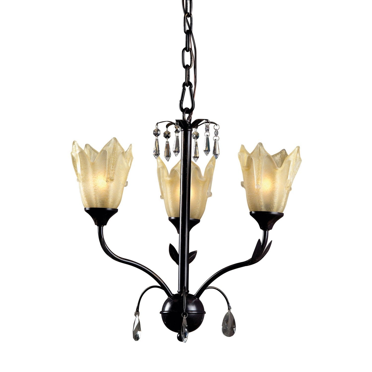 ELK Home - 87401 - Three Light Chandelier - Brown