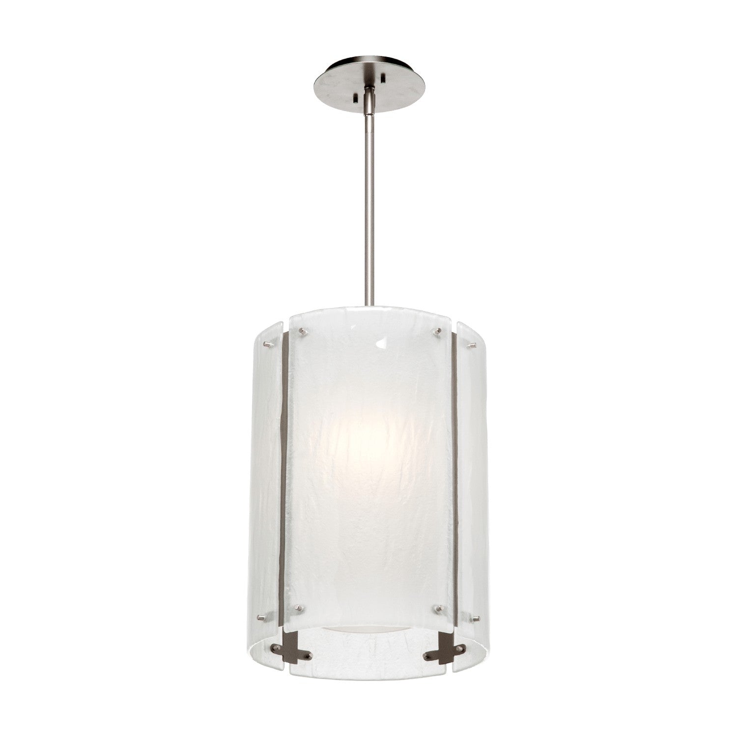 Hammerton Studio - LAB0044-16-BS-FG-001-E2 - One Light Pendant - Textured Glass - Beige Silver