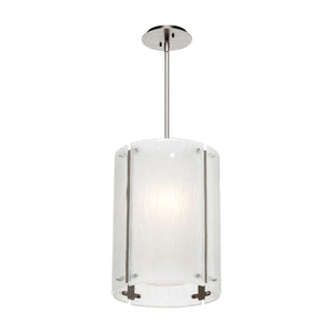 Hammerton Studio - LAB0044-16-BS-FG-001-E2 - One Light Pendant - Textured Glass - Beige Silver