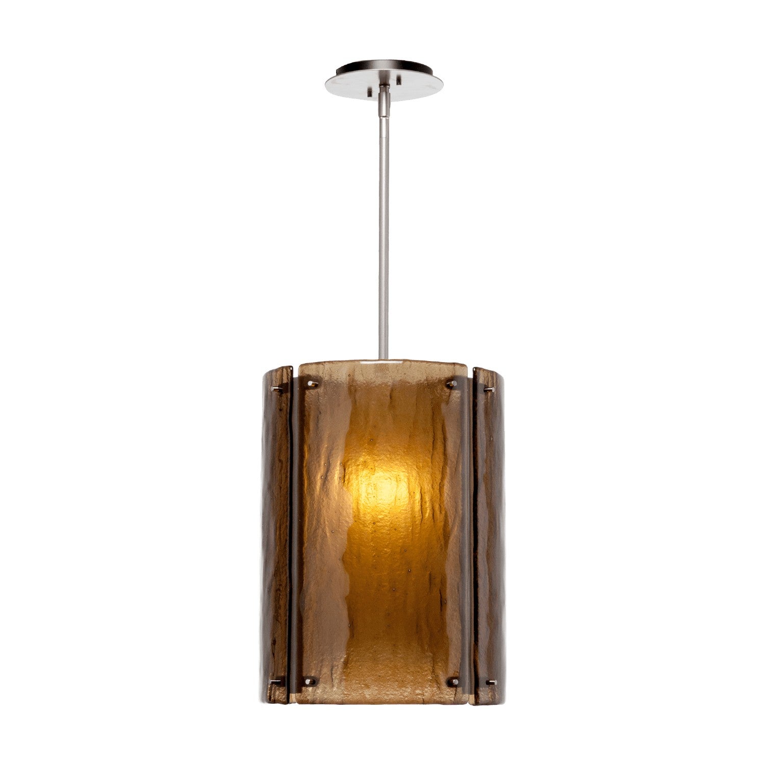 Hammerton Studio - LAB0044-16-GB-FR-001-E2 - One Light Pendant - Textured Glass - Gilded Brass