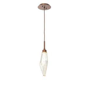 Hammerton Studio - LAB0050-15-BB-CA-C01-L1 - LED Pendant - Rock Crystal - Burnished Bronze