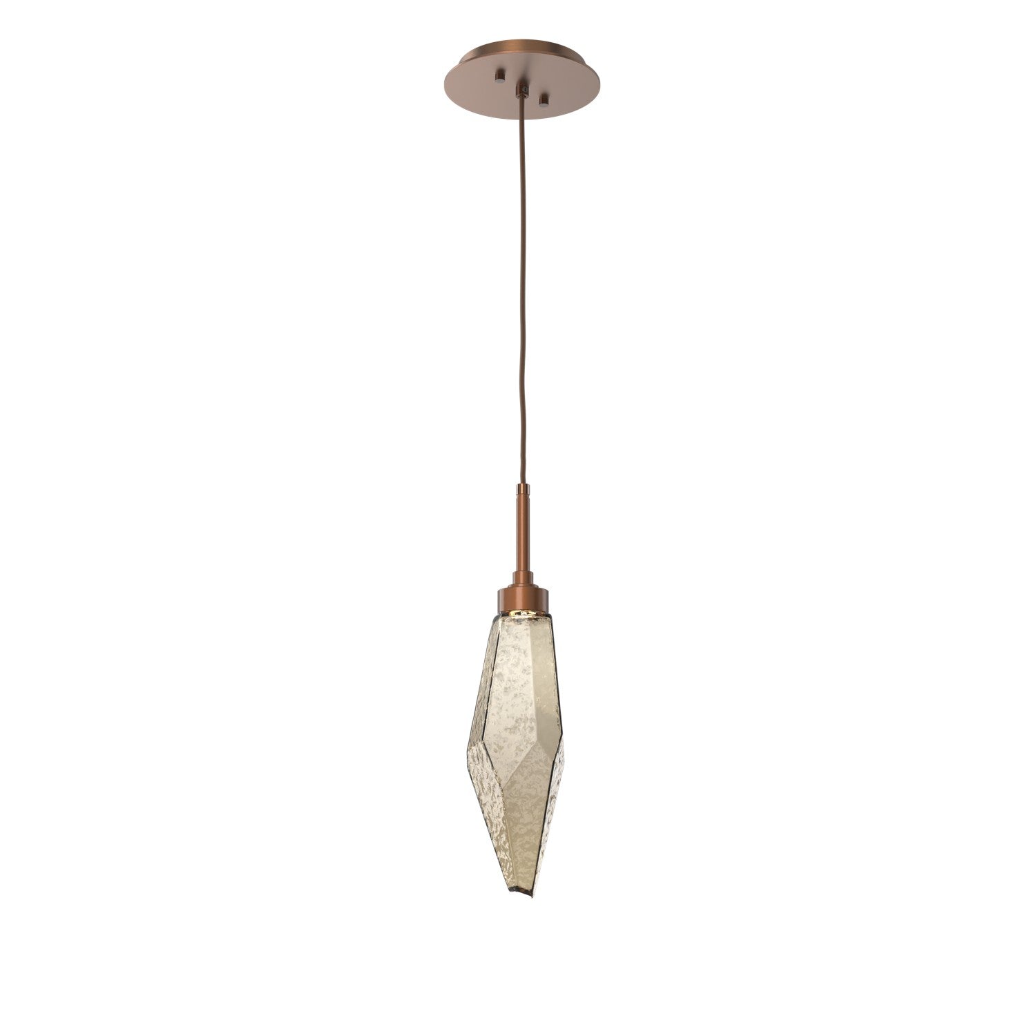Hammerton Studio - LAB0050-15-BB-CB-C01-L3 - LED Pendant - Rock Crystal - Burnished Bronze