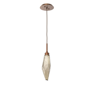 Hammerton Studio - LAB0050-15-BB-CB-C01-L3 - LED Pendant - Rock Crystal - Burnished Bronze