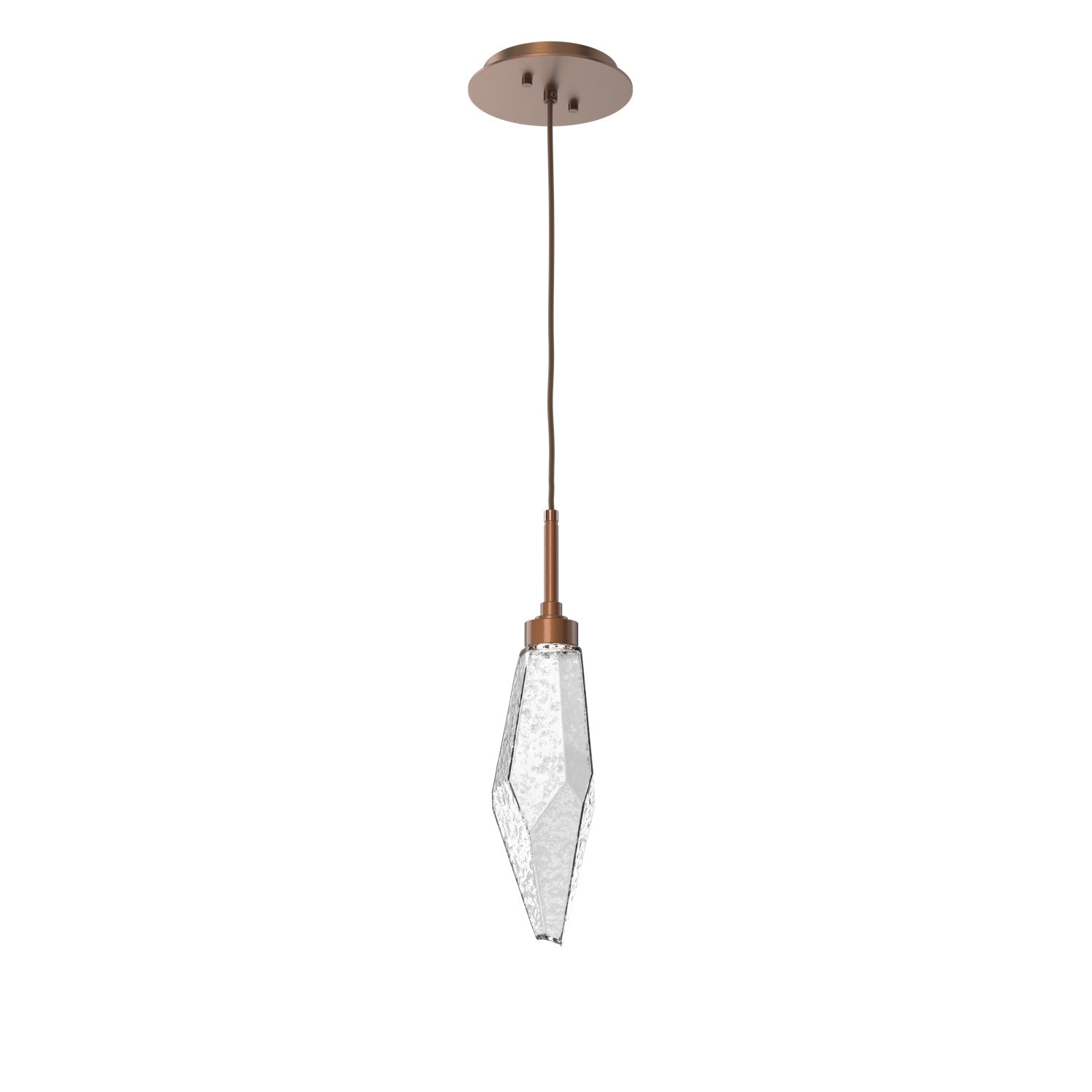 Hammerton Studio - LAB0050-15-BB-CC-C01-L3 - LED Pendant - Rock Crystal - Burnished Bronze