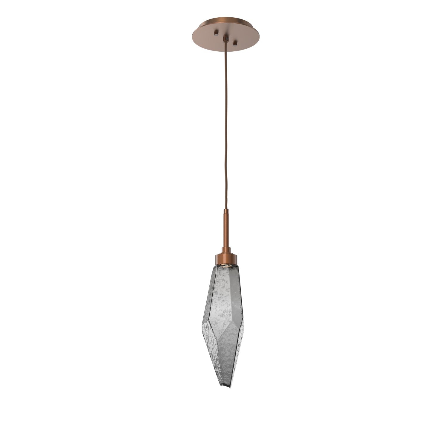 Hammerton Studio - LAB0050-15-BB-CS-C01-L3 - LED Pendant - Rock Crystal - Burnished Bronze