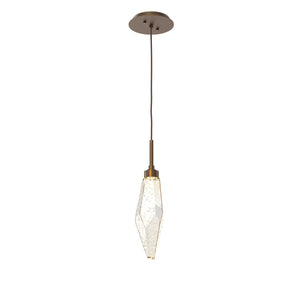 Hammerton Studio - LAB0050-15-FB-CA-C01-L3 - LED Pendant - Rock Crystal - Flat Bronze