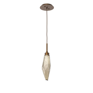 Hammerton Studio - LAB0050-15-FB-CB-C01-L3 - LED Pendant - Rock Crystal - Flat Bronze