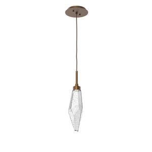 Hammerton Studio - LAB0050-15-FB-CC-C01-L1 - LED Pendant - Rock Crystal - Flat Bronze
