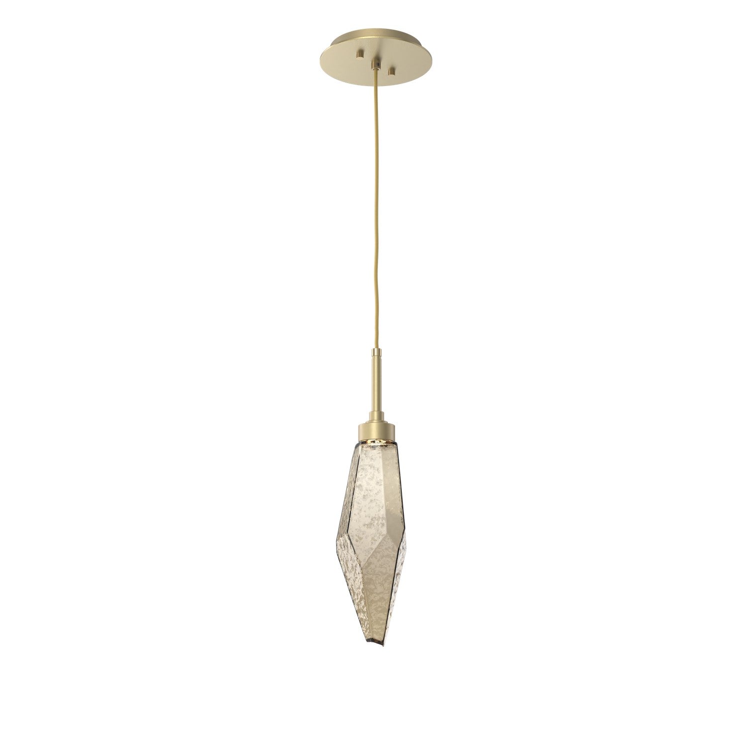 Hammerton Studio - LAB0050-15-GB-CB-C01-L3 - LED Pendant - Rock Crystal - Gilded Brass