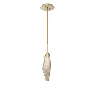Hammerton Studio - LAB0050-15-GB-CB-C01-L3 - LED Pendant - Rock Crystal - Gilded Brass