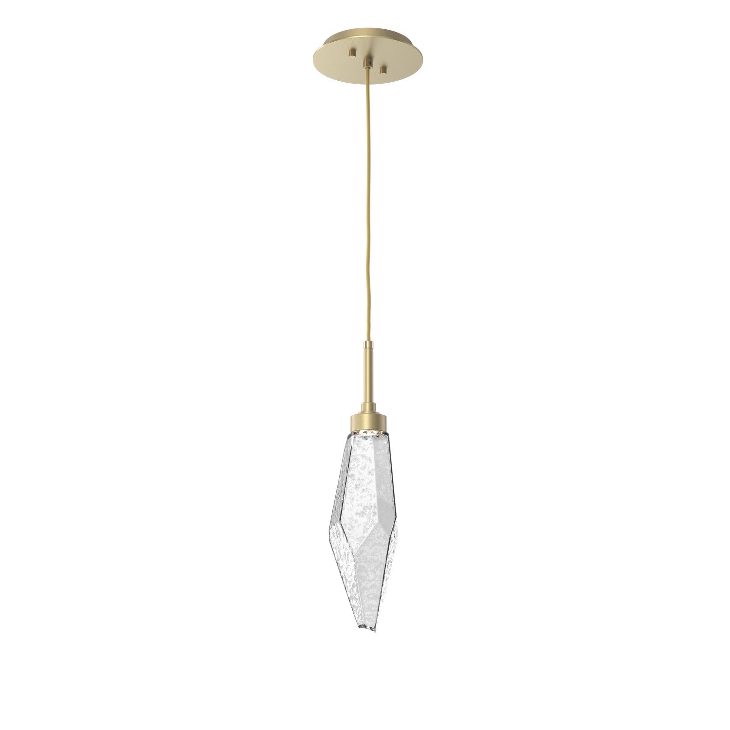 Hammerton Studio - LAB0050-15-GB-CC-C01-L3 - LED Pendant - Rock Crystal - Gilded Brass