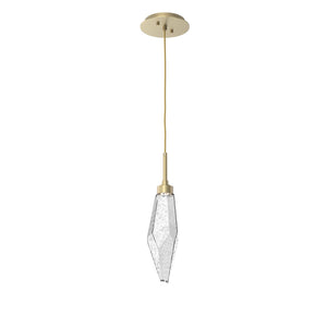 Hammerton Studio - LAB0050-15-GB-CC-C01-L3 - LED Pendant - Rock Crystal - Gilded Brass