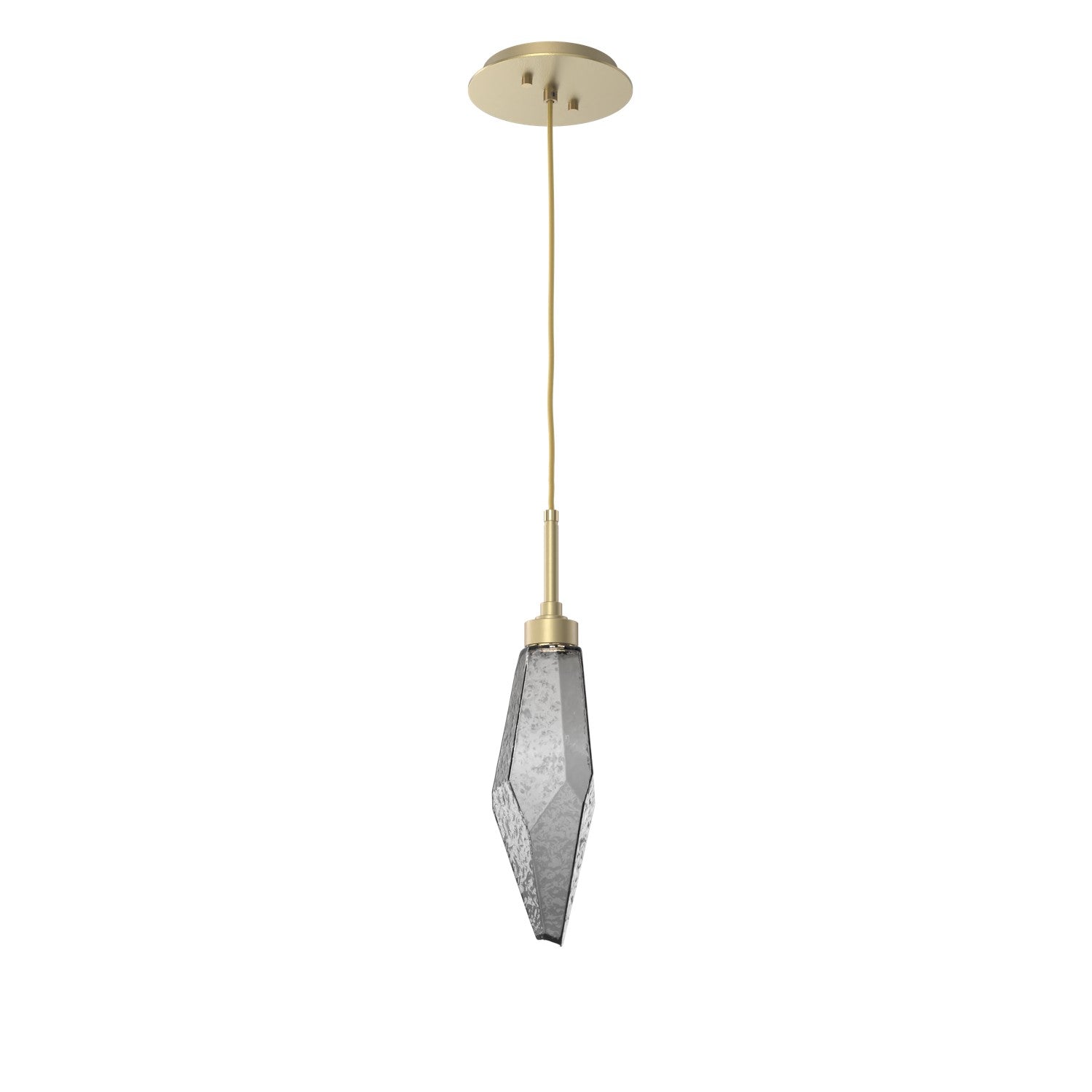 Hammerton Studio - LAB0050-15-GB-CS-C01-L1 - LED Pendant - Rock Crystal - Gilded Brass