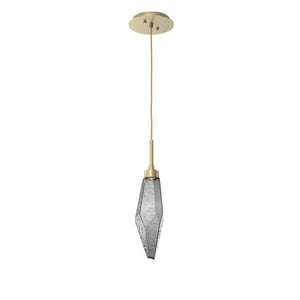 Hammerton Studio - LAB0050-15-GB-CS-C01-L3 - LED Pendant - Rock Crystal - Gilded Brass