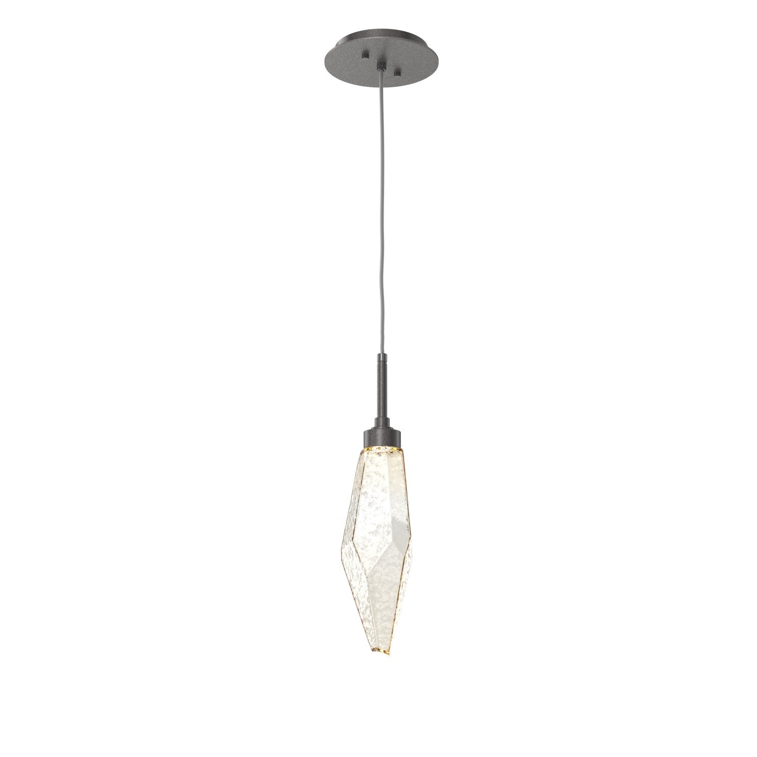 Hammerton Studio - LAB0050-15-GP-CA-C01-L3 - LED Pendant - Rock Crystal - Graphite