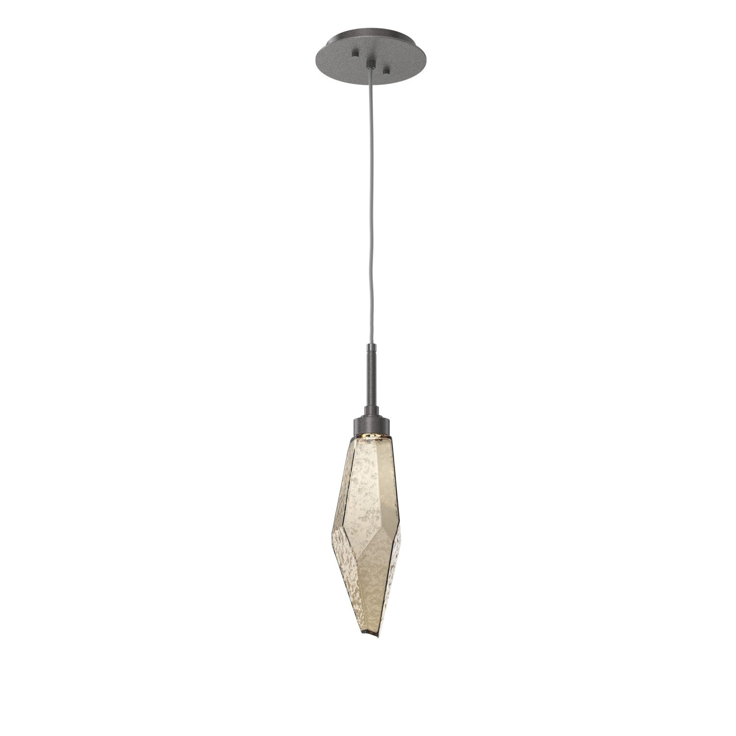 Hammerton Studio - LAB0050-15-GP-CB-C01-L3 - LED Pendant - Rock Crystal - Graphite