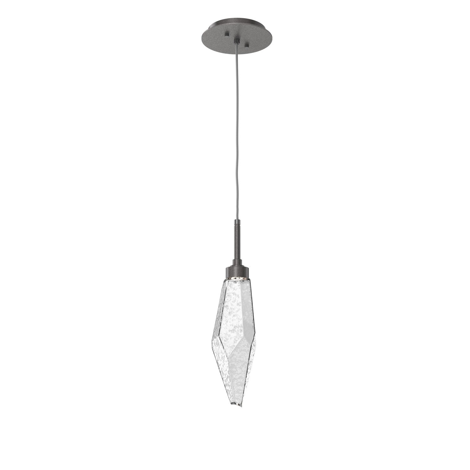 Hammerton Studio - LAB0050-15-GP-CC-C01-L3 - LED Pendant - Rock Crystal - Graphite